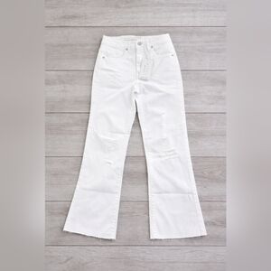 RISEN Los Angeles White Distressed Cropped Jeans NWT Size 25